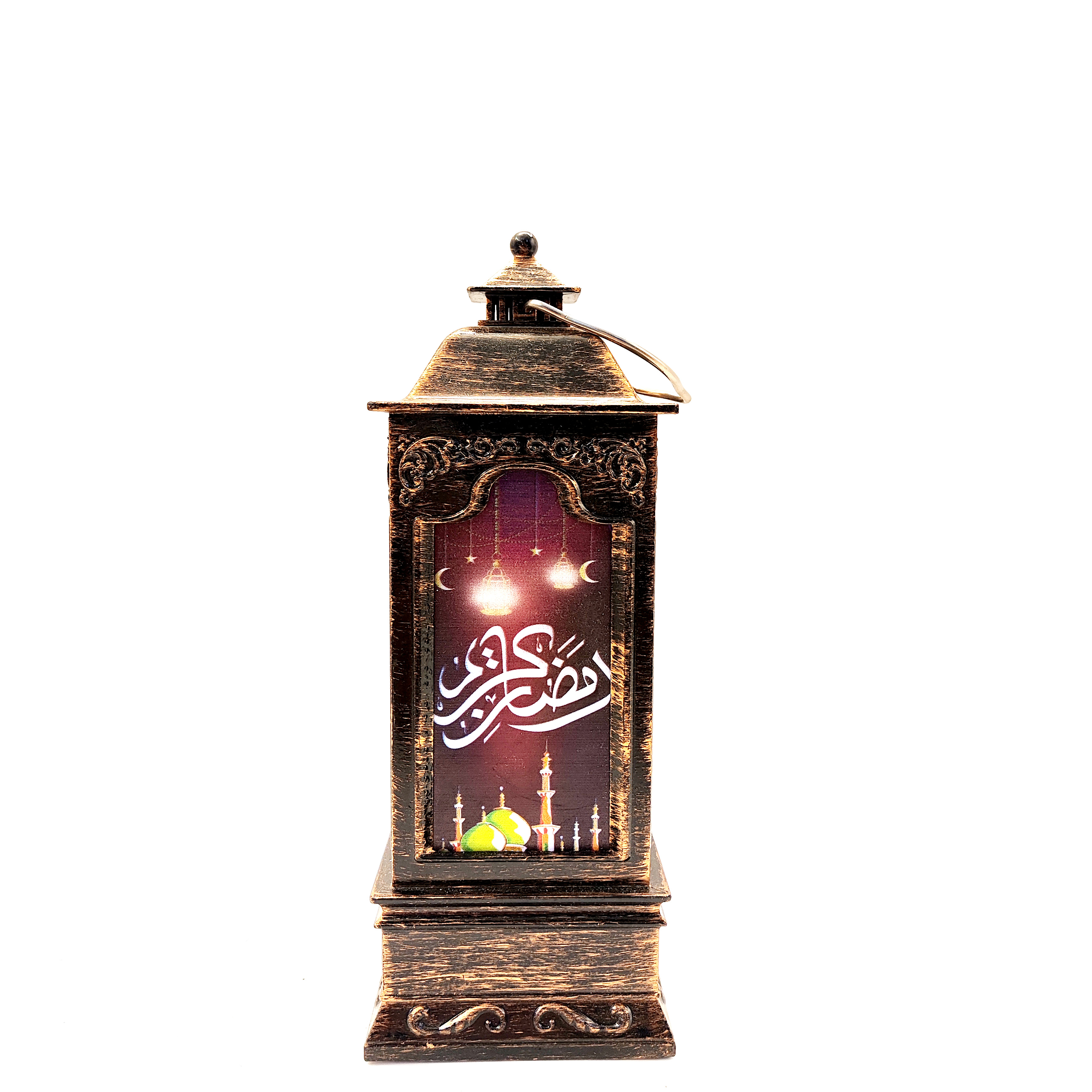Middle East holiday gift new generous wind lamp printing LED warm white light decoration