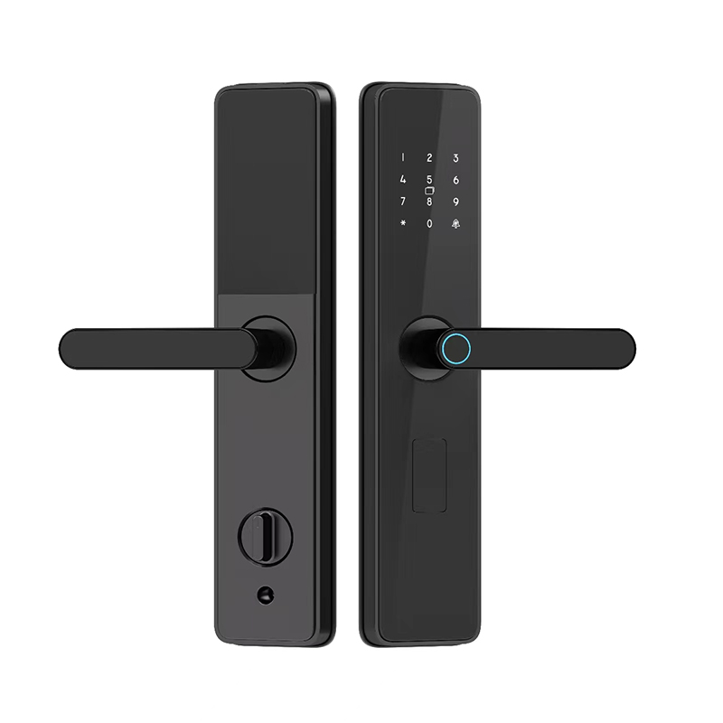 Minimalist Smart Door Lock - Durable Design & Integrated Tuya App Control via Bluetooth WiFi