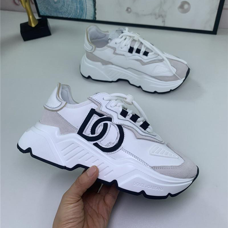 2024 Luxury designer Daymaster Trainers Sneakers Shoes Low Top Flat Sorrento Print white black leather Trainers Sneakers