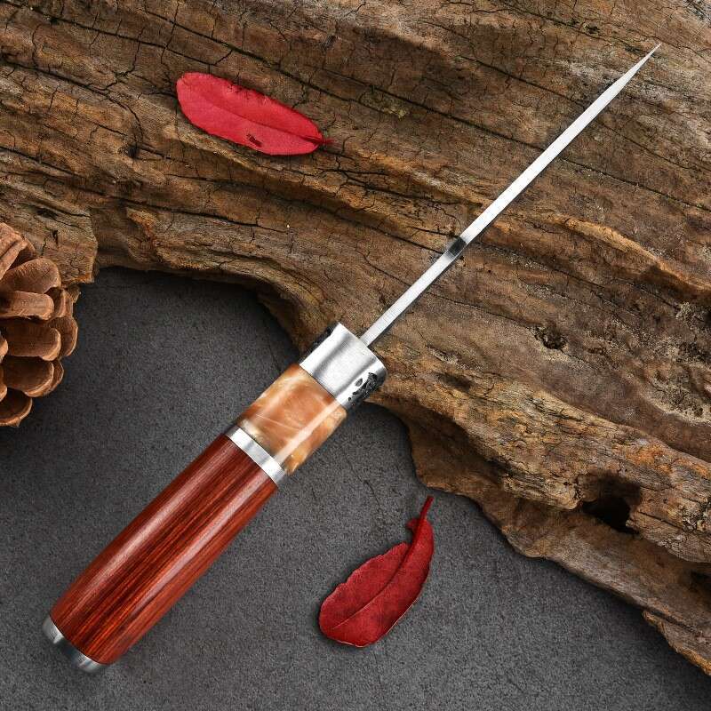 Outdoor Cleaver Hunting High-End Colored Wood Handle Boning Knife Meat Cutter Kitchen Portable Cutting