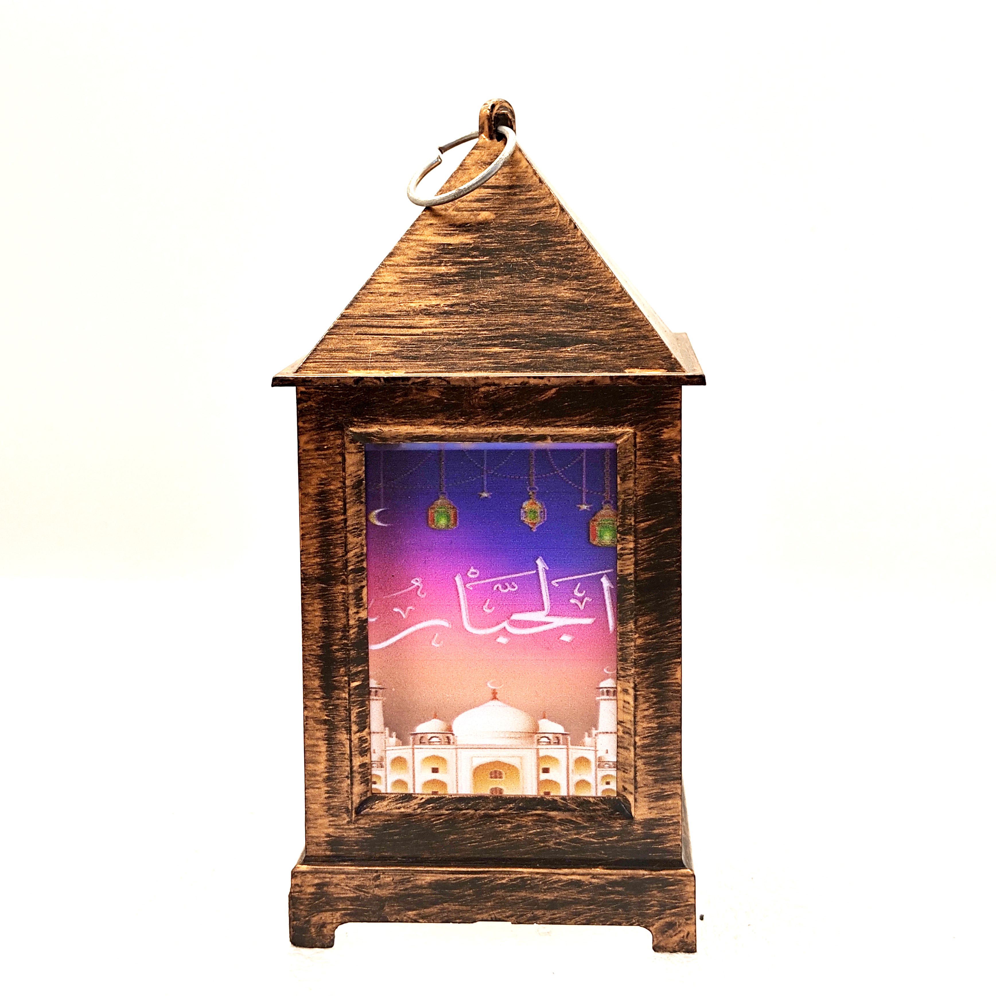Middle East festival gifts in the wind lamp printing LED warm white light decoration