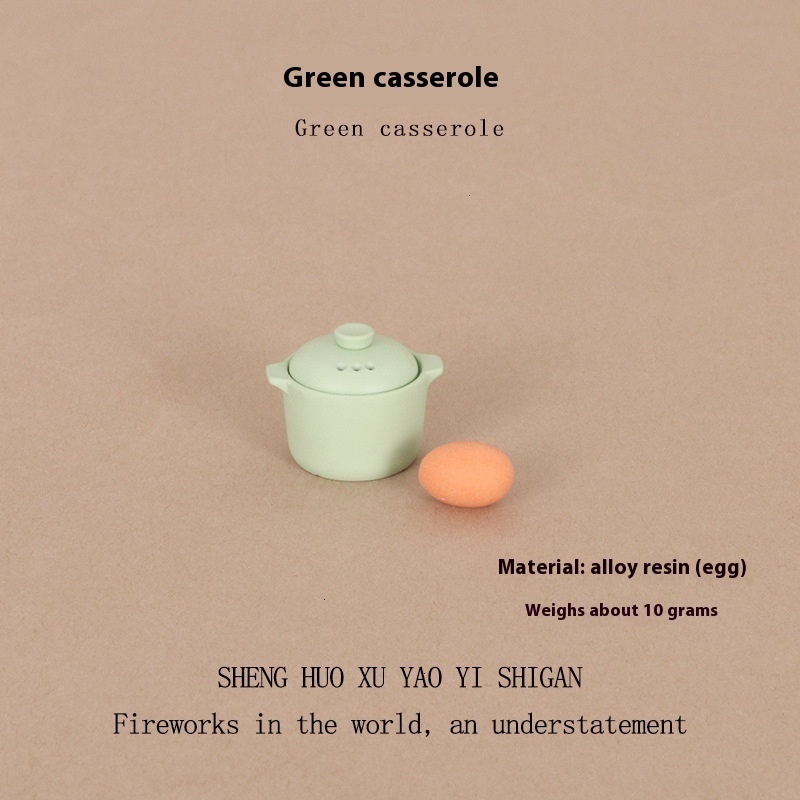 DIY creative alloy crafts mini ins clay pot doll house kitchen micro landscape scene decoration ornaments