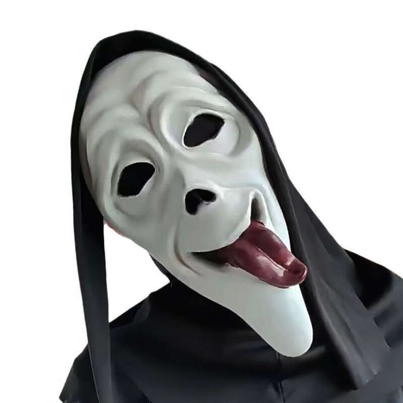 shanshi halloween mask New Halloween Movie Scream Scary Face Creepy Ghost Soft Latex Funny Horror Cosplay Costume Mask Party Props halloween party