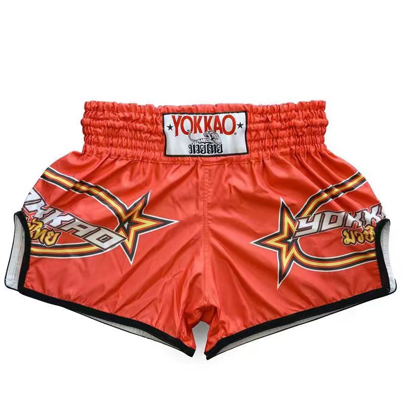 Muay Thai Pants Men Women Child Tiger Boxing Shorts Blue MMA Training Clothing Cage Fighting Grappling Sparring Kickboxing Pants
