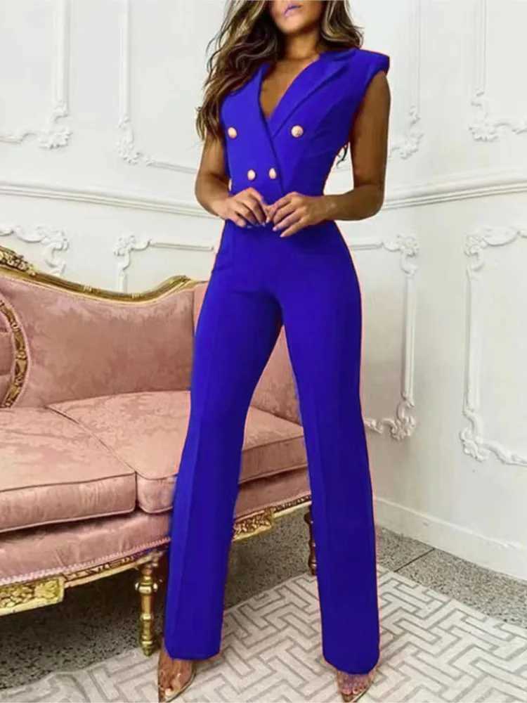 New womens jumpsuits spring autumn new long-sleeved slim professional jumpsuits elegant and elegant jumpsuits M240926