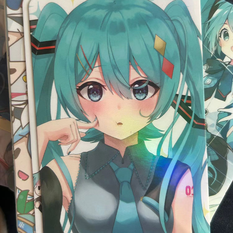 High-End Anime Character Sticker Cards - Unique Custom Design Perfect for Presents
