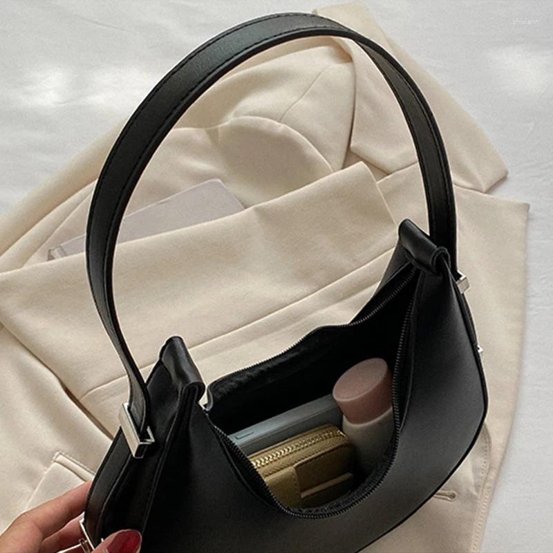 Free Shipping Shoulder Bags Spring Solid Color Half-moon For Women Fashion PU Leather Underarm Bag Advanced Brand Handbag Purs Designer Bag Luxury Bag