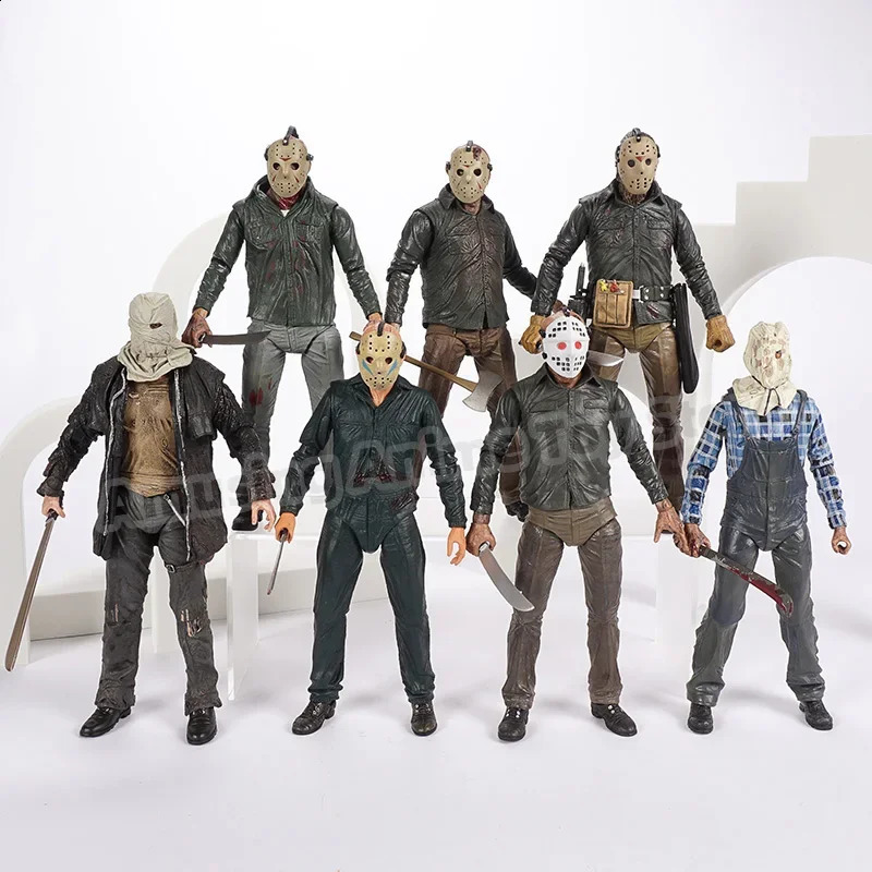 NECA Friday Jason Voorhees Classic Horror Movie PVC Action Character Model Doll Toy Gift 240923