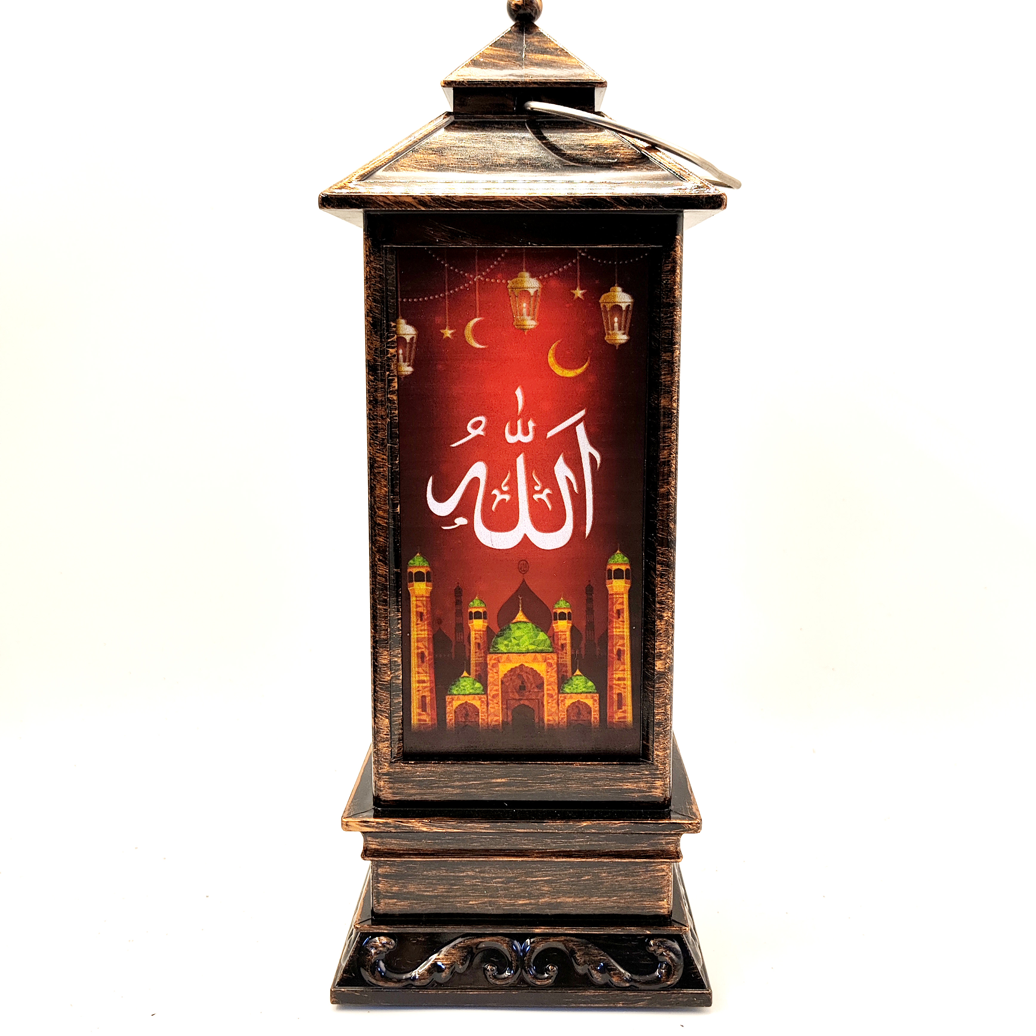 Middle East festival gift generous type wind lamp printing LED warm white light decoration