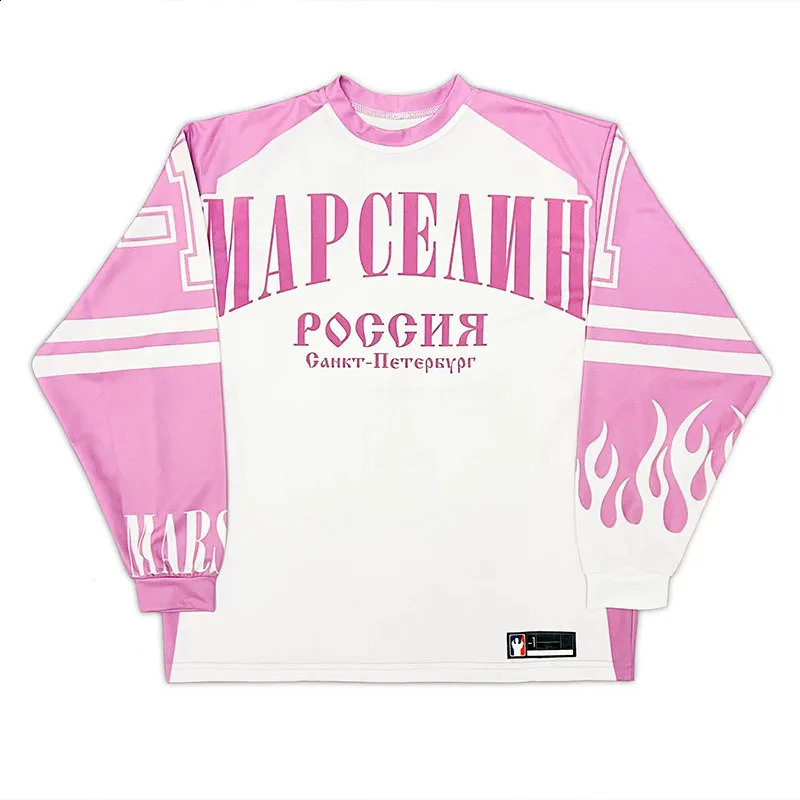 Jersey Y2K top mens and womens Tshirt American hiphop Gothic cartoon graphic letter oversized zipper sports shirt long sleeved 240926