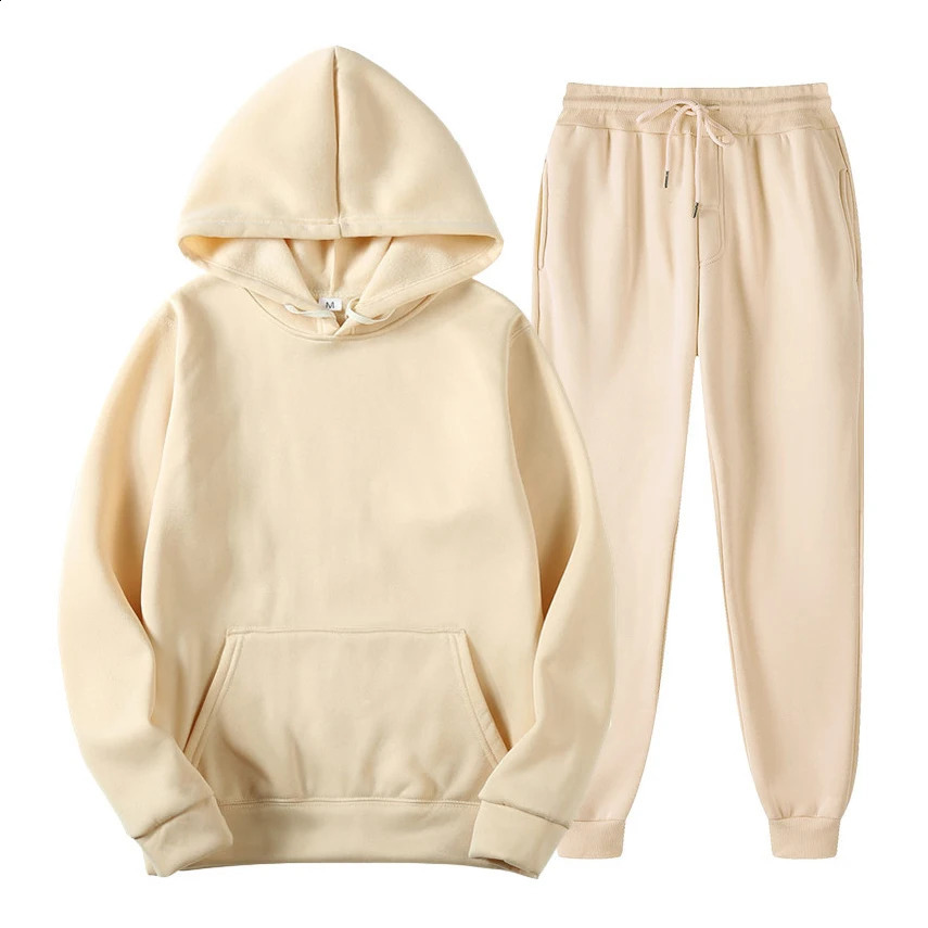 Autumn And Winter Fashion Men Tracksuit Mens Hoodies Sweatpants Two Piece Suit Hooded Casual Sets Male Clothes y250120