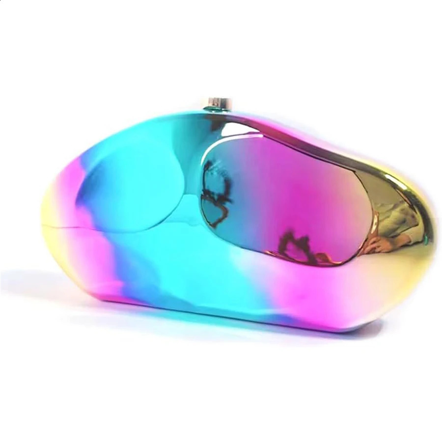 Irregular oval acrylic clutch bag women used for wedding parties ladies boutique solid color wallet and handbag 240926 9ec5