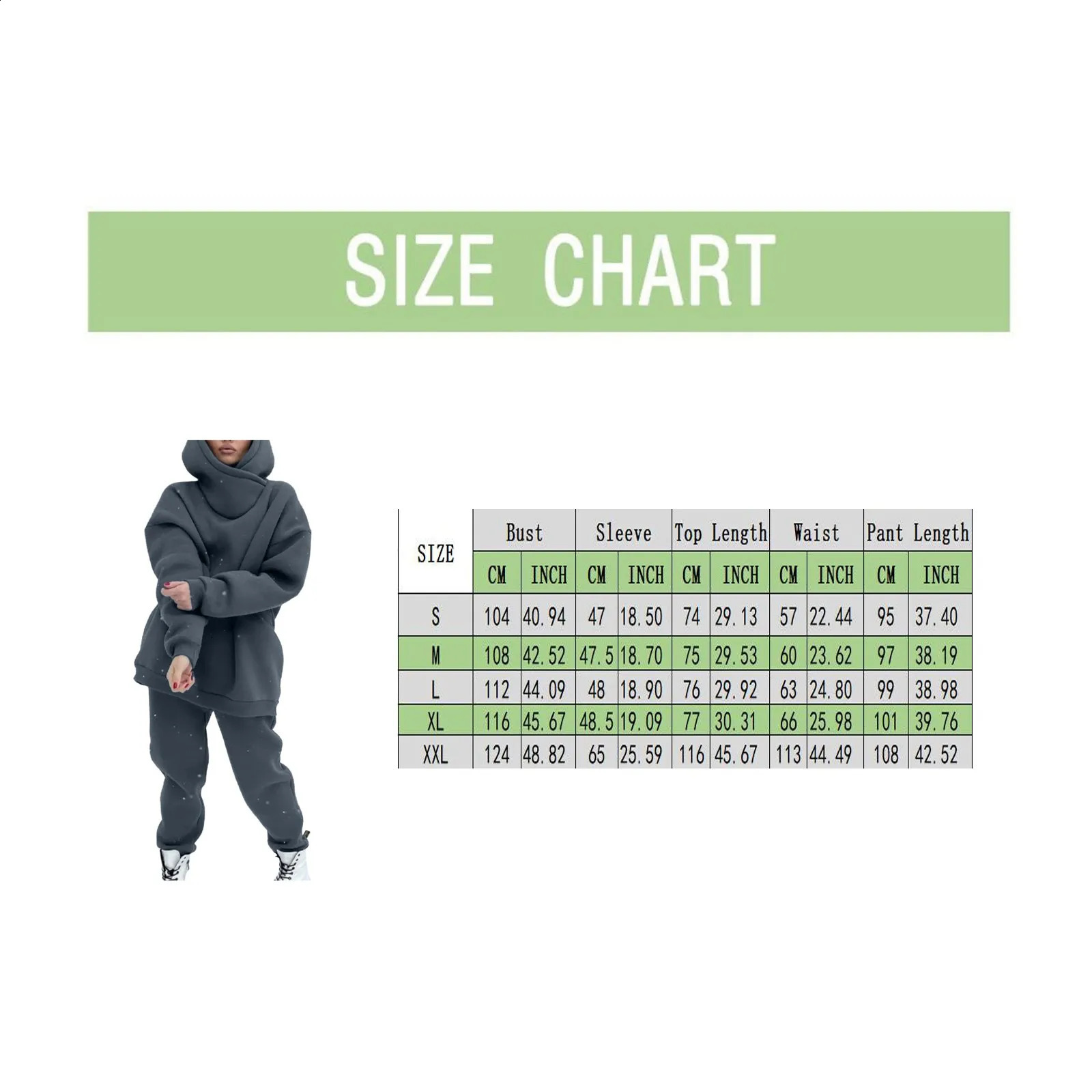 Grey pants set autumn loose casual hoodie turtle neck sports shirtjogging fitness bag 2piece 240927