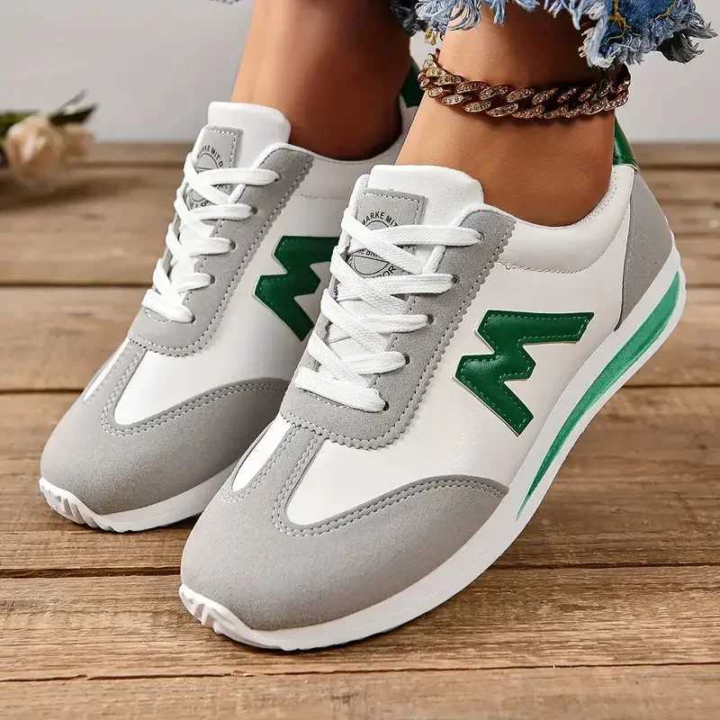 Womens sports shoes 2024 new round toe deep throat lightweight sports shoes classic breathable cross lace casual sports shoesXJ250324