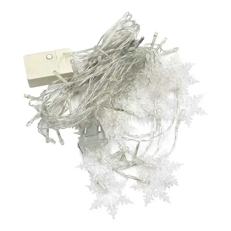 3M Christmas Lights LED Snow Curtains Ice Fairy String Lights Outdoor Garden Party Garden 2024 New Year Decoration Y240927