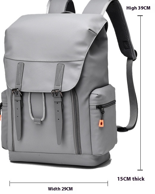Backpack contrasting color large capacity computer travel bag commuting too designer bag