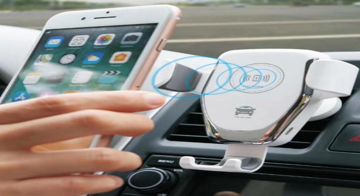 Car Qi Wireless Charger For iPhone 12 XS Max XR 8 induction phone charger Vent Phone Holder For Samsung Note S9 S836382452011466