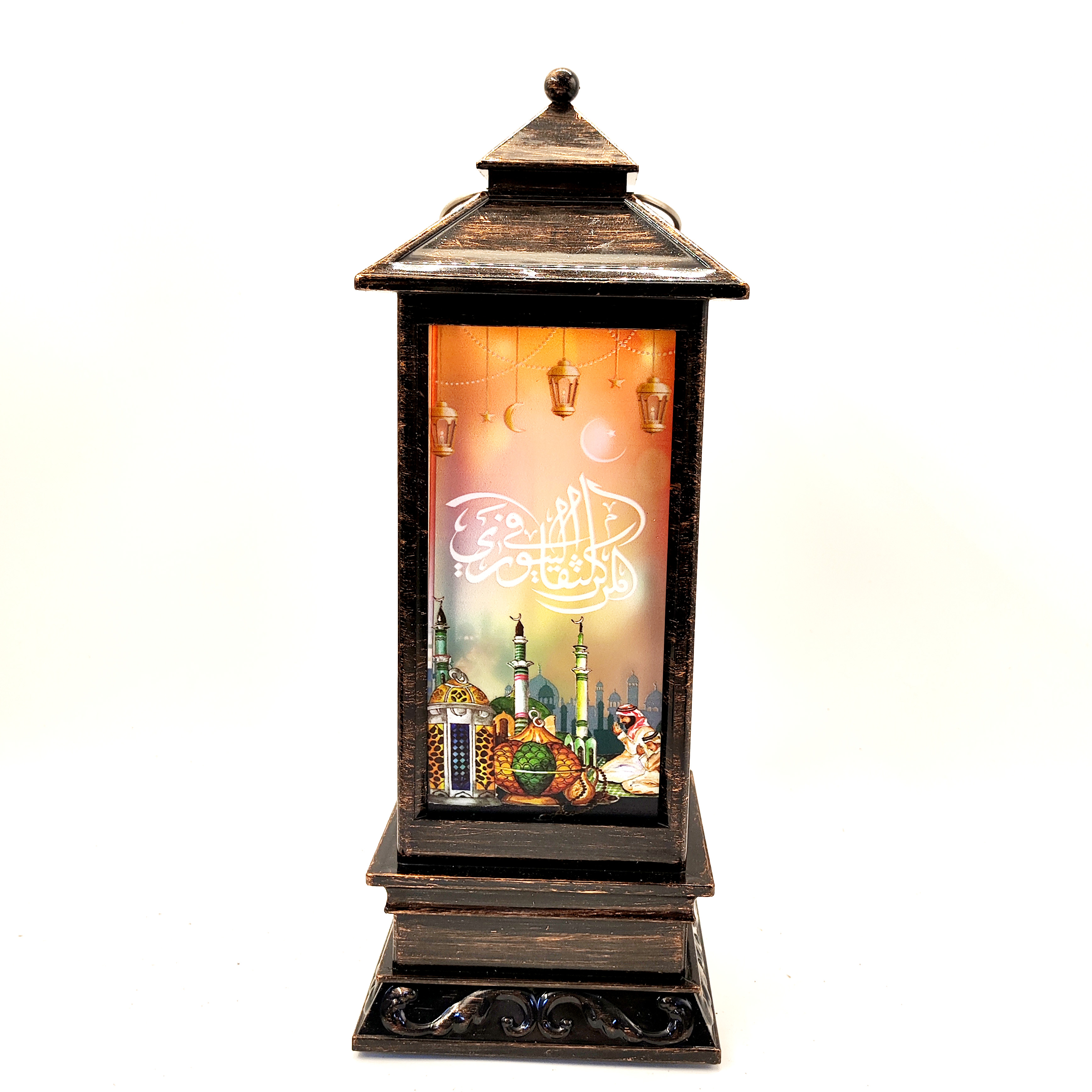 Middle East festival gift generous type wind lamp printing LED warm white light decoration