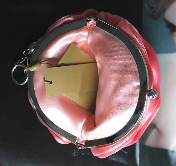 Clutch Bag Red Rose Blossoms Bag Silk Bridal Wedding Designer Bag Banquet Bag New Mini Girl Handbag 240920