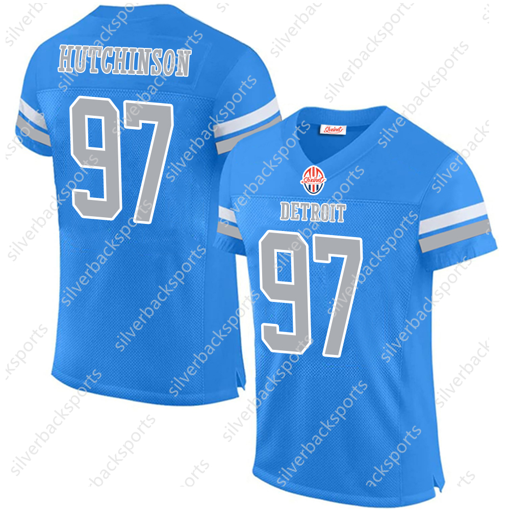 Women/Men/Youth Cuatom 97 Adan 73 Jackson 32 D'Andre Swift 70 Dan Skipper 88 T.J. Hockenson 58 Penei Sew All ed Name Any Number Football Jersey T