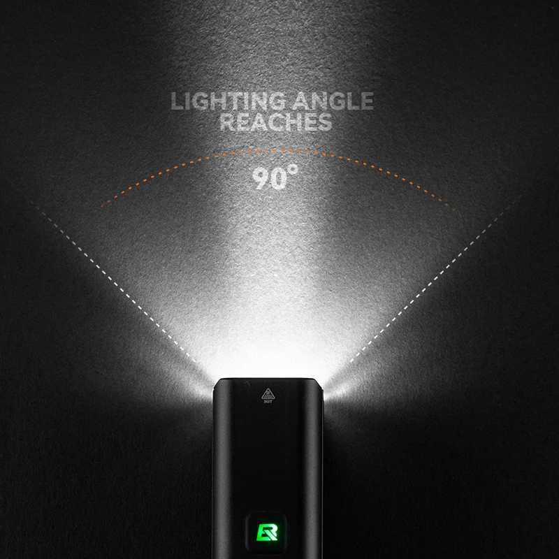 ROCKBROS bicycle light 1500LM5000mAh C-type bicycle light temperature control IPX6 aluminum LED headlight bicycle headlight Y240921