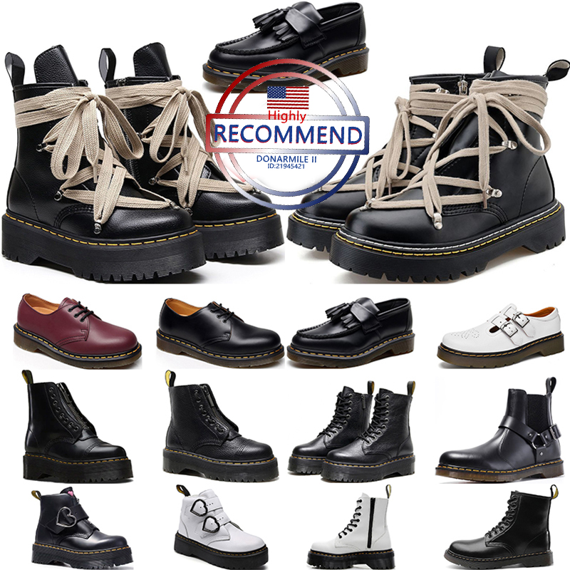 Designer Martin Boots real leather winter snow boot for men women booties sandals smooth black fashion bottom sneakers ankle classic outdoor sandal high quality