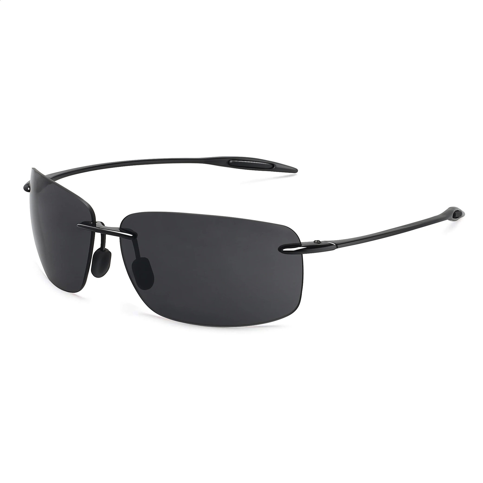 JULI Polarized Classic Sports Rimless Sunglasses Men Fishing Driving Male Rectangle Ultralight Frame Sun Glasses UV400 MJ8009 240914