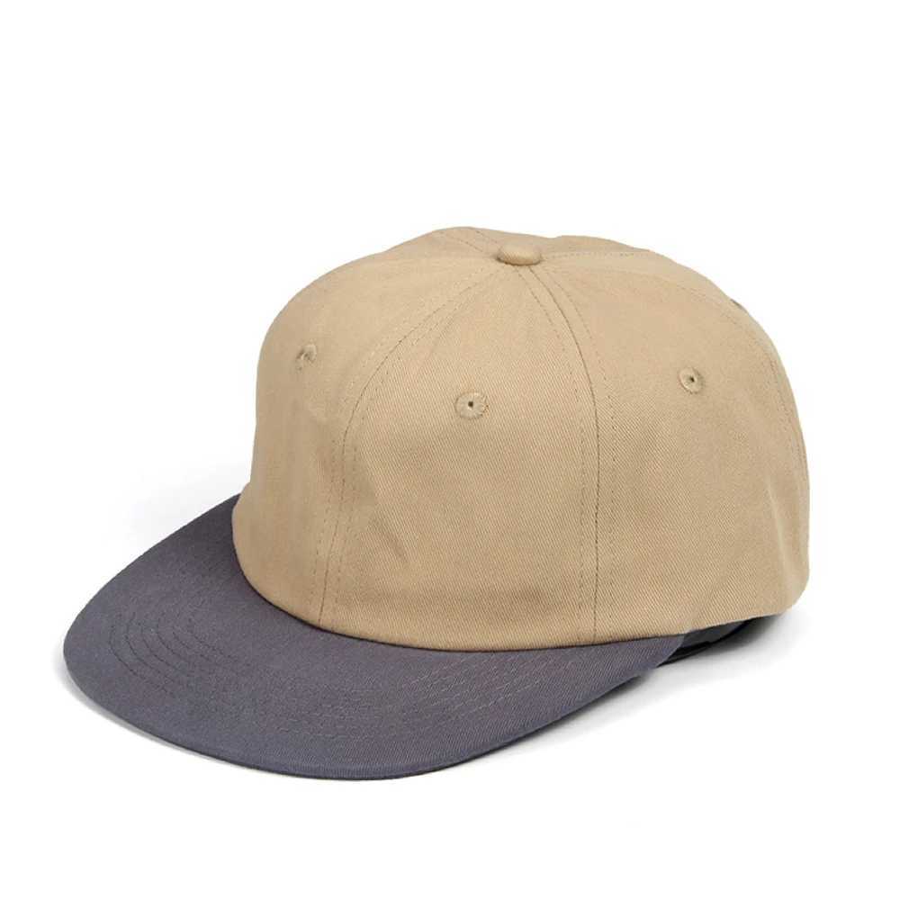 Washed Cotton 6 Panel Cap Flat Visor Unstructured Crown Baseball Caps Summer Sun Protection Hat Adjustable Outdoor for Men Women M240926