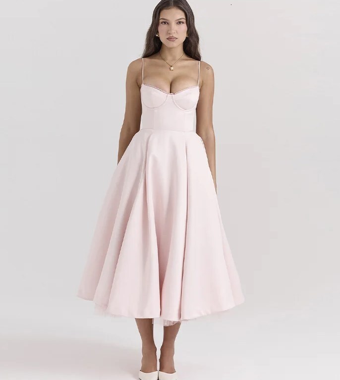 European and American style 2024 summer new women's fashion double-layer lace suspender sexy slim fit black fungus edge dress for women designer