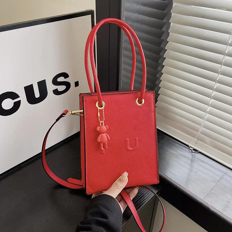 Shoulder Bags Small Square Bag Women 2024 Handbag Fashion Casual Crossbody Solid Color Mobile Phone