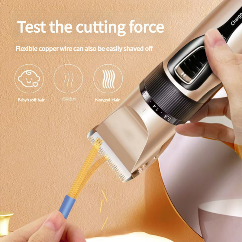 Hair Clippers for Men, Professional Rechargeable Cordless Hair Clippers and Trimmer Set, 4 in 1 Mens Beard Trimmer and Nose Ear Trimmer with Package B