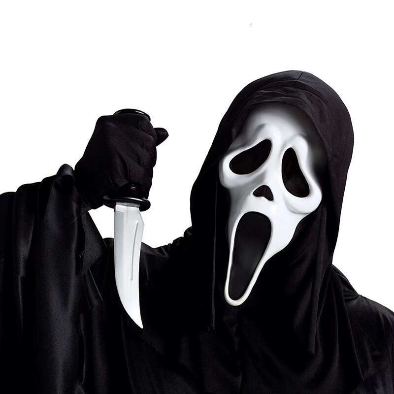 shanshi halloween mask New Halloween Movie Scream Scary Face Creepy Ghost Soft Latex Funny Horror Cosplay Costume Mask Party Props halloween party