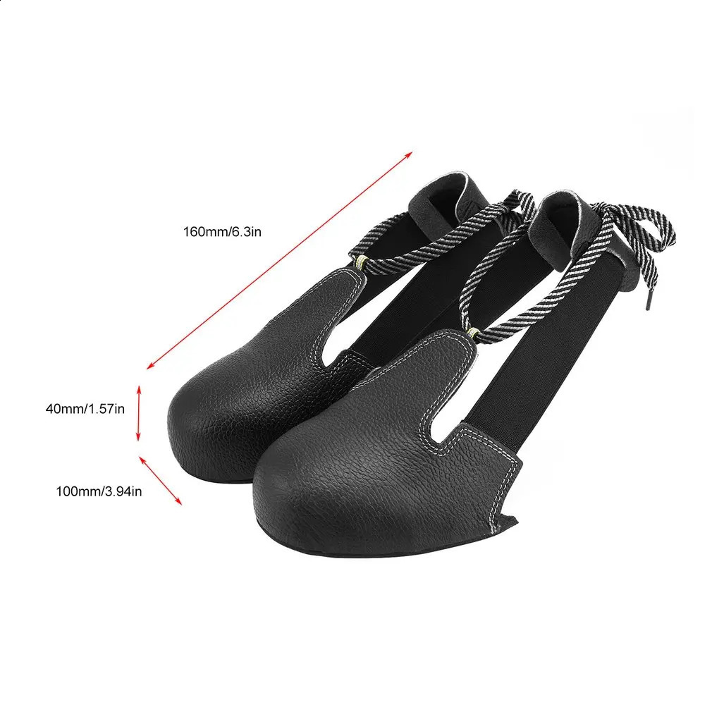 Anti Smashing Leather Shoes Covers Unisex Steel Toe Safety Shoes Cover Anti Smash Cover Toe Cap Outdoor Work Shoes Protection 240927
