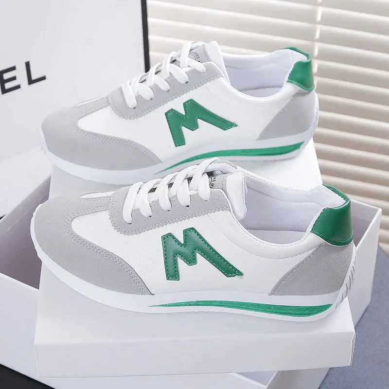 Womens sports shoes 2024 new round toe deep throat lightweight sports shoes classic breathable cross lace casual sports shoesXJ250324
