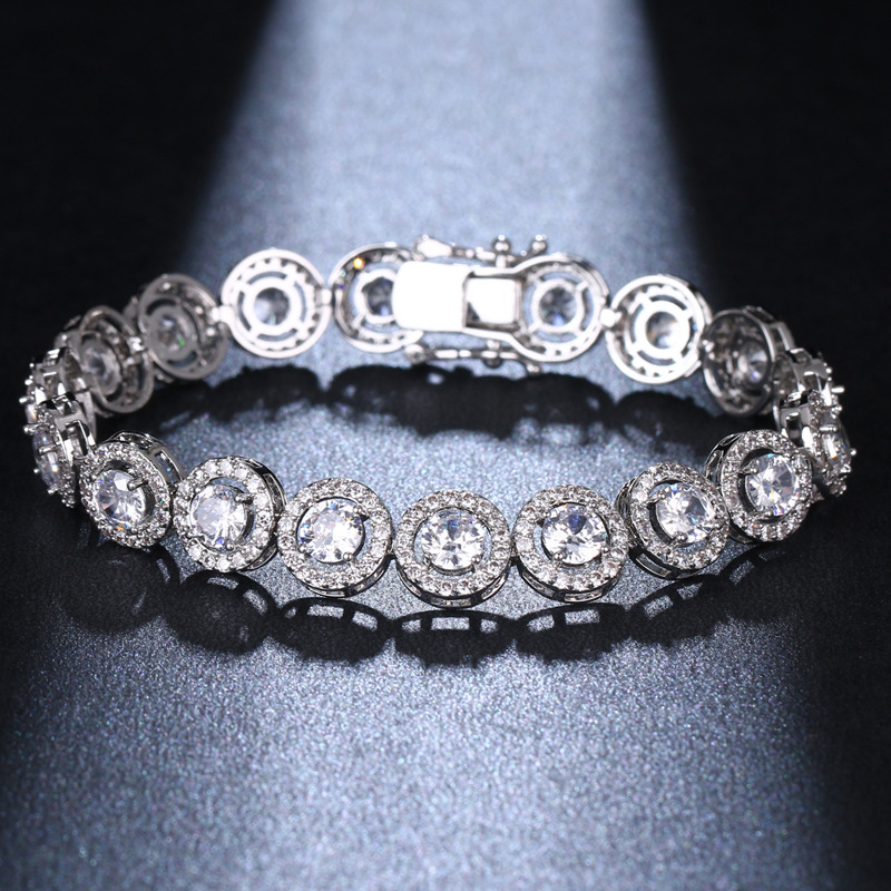 moissanite designer jewelry tennis rose gold bangle chains strand for women sier bracelet men bracelets