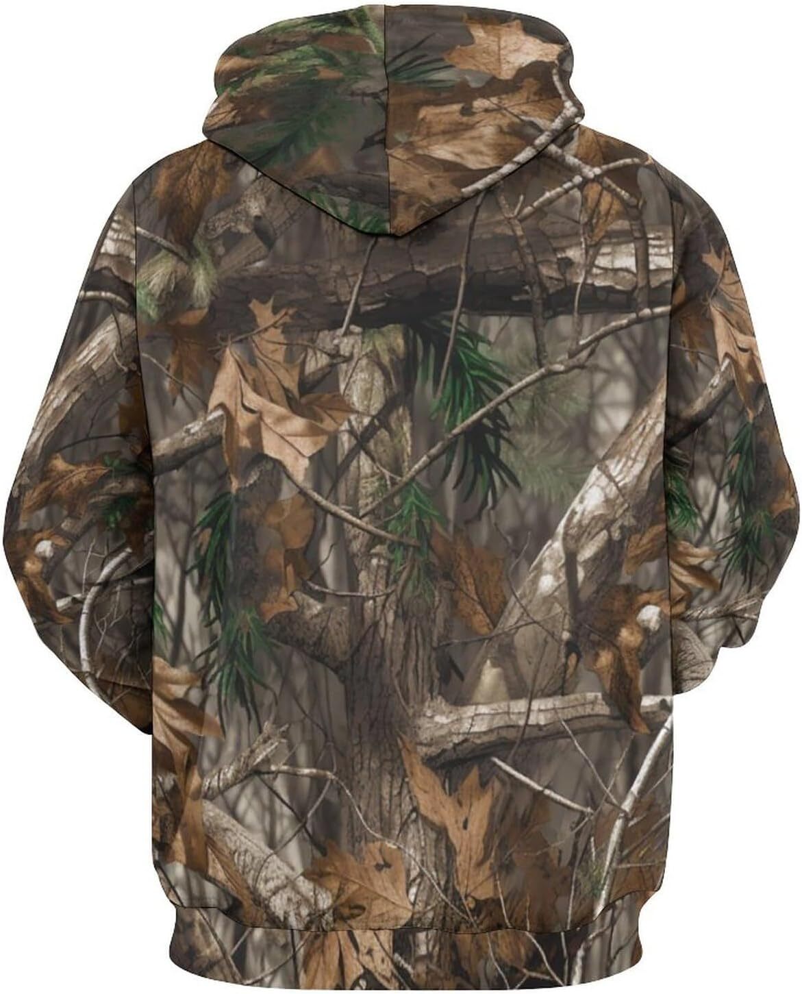 Hoodie for Mens Womens Mens Classic Hunting Camo Pullover Hoodie, Fleece Hooded Sweatshirts Graphic Hoodies sweatshirt