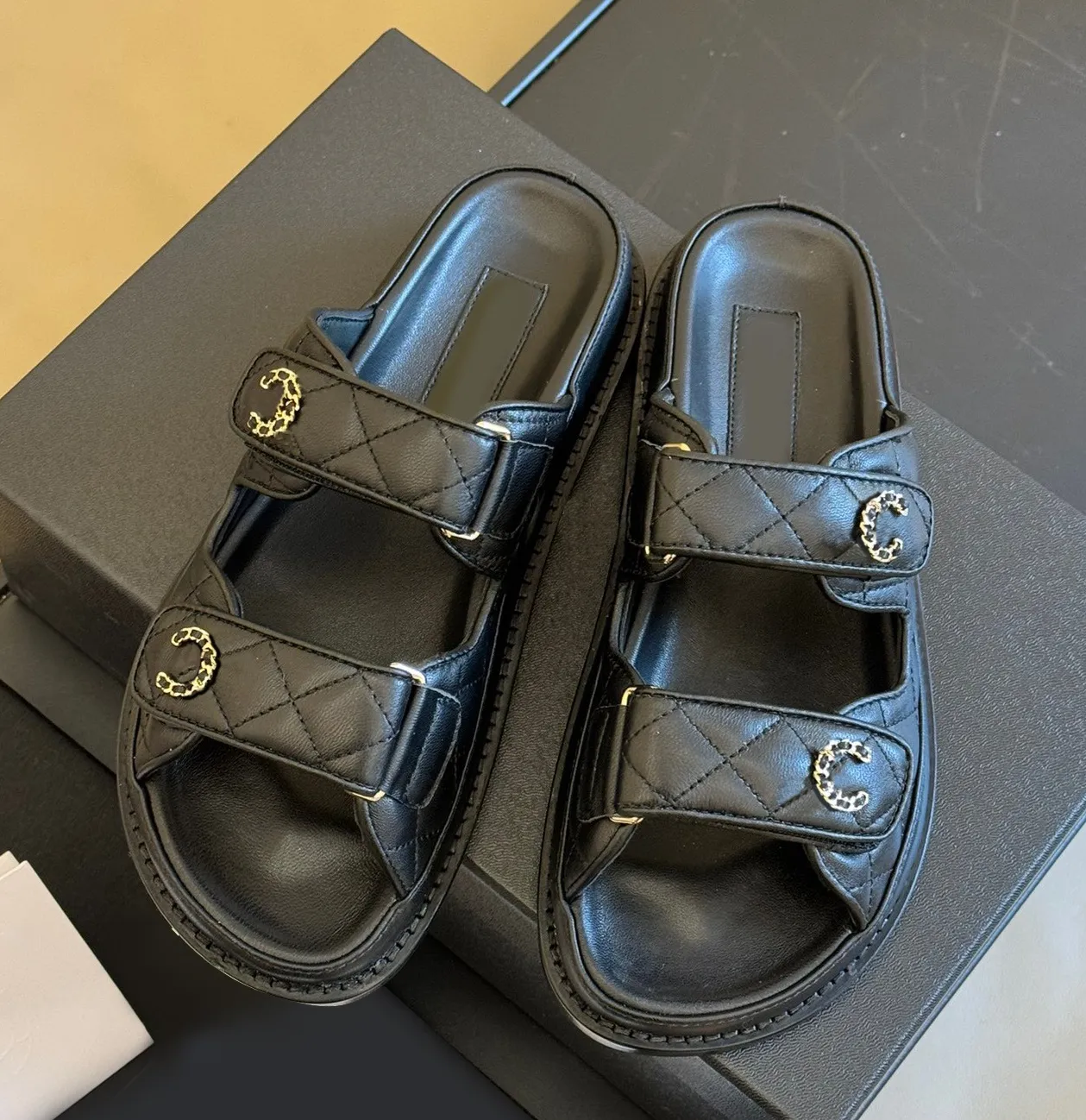 Designer Sandals Famous Women Slides Sandale Flatform Slipper Sliders Shoes Bottom Flip Flops Summer Casual Beach Sandal Real Leather