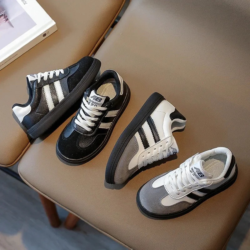 Boys casual sports shoes childrens running retro classic fashion soft and breathable springsummer 240921
