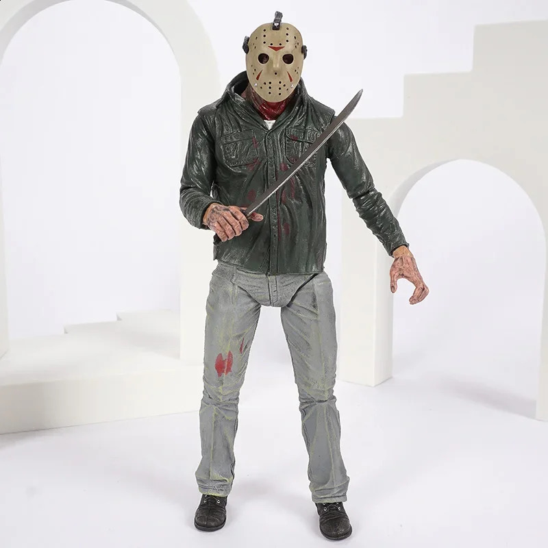 NECA Friday Jason Voorhees Classic Horror Movie PVC Action Character Model Doll Toy Gift 240923