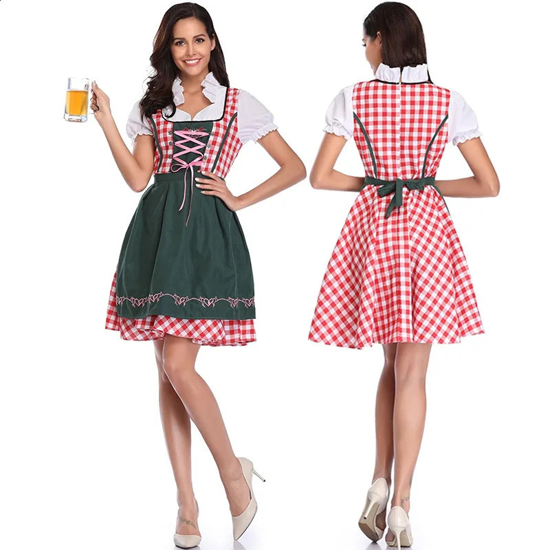 Halloween costume for adult women prosperous beer festival costume German size traditional Bavarian dress Plus 240927