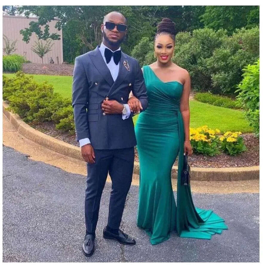 One Dresses Shoulder Bridesmaid For Africa Unique Design New Full Length Wedding Guest Gowns Junior Maid Of Honor Dress Ribbon C G