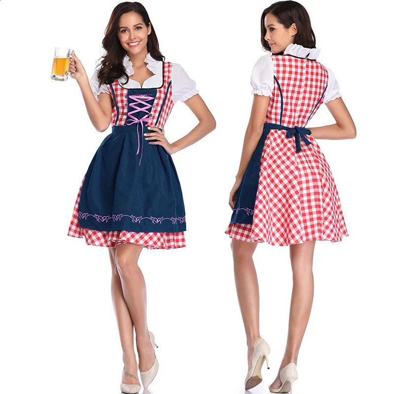 Halloween costume for adult women prosperous beer festival costume German size traditional Bavarian dress Plus 240927