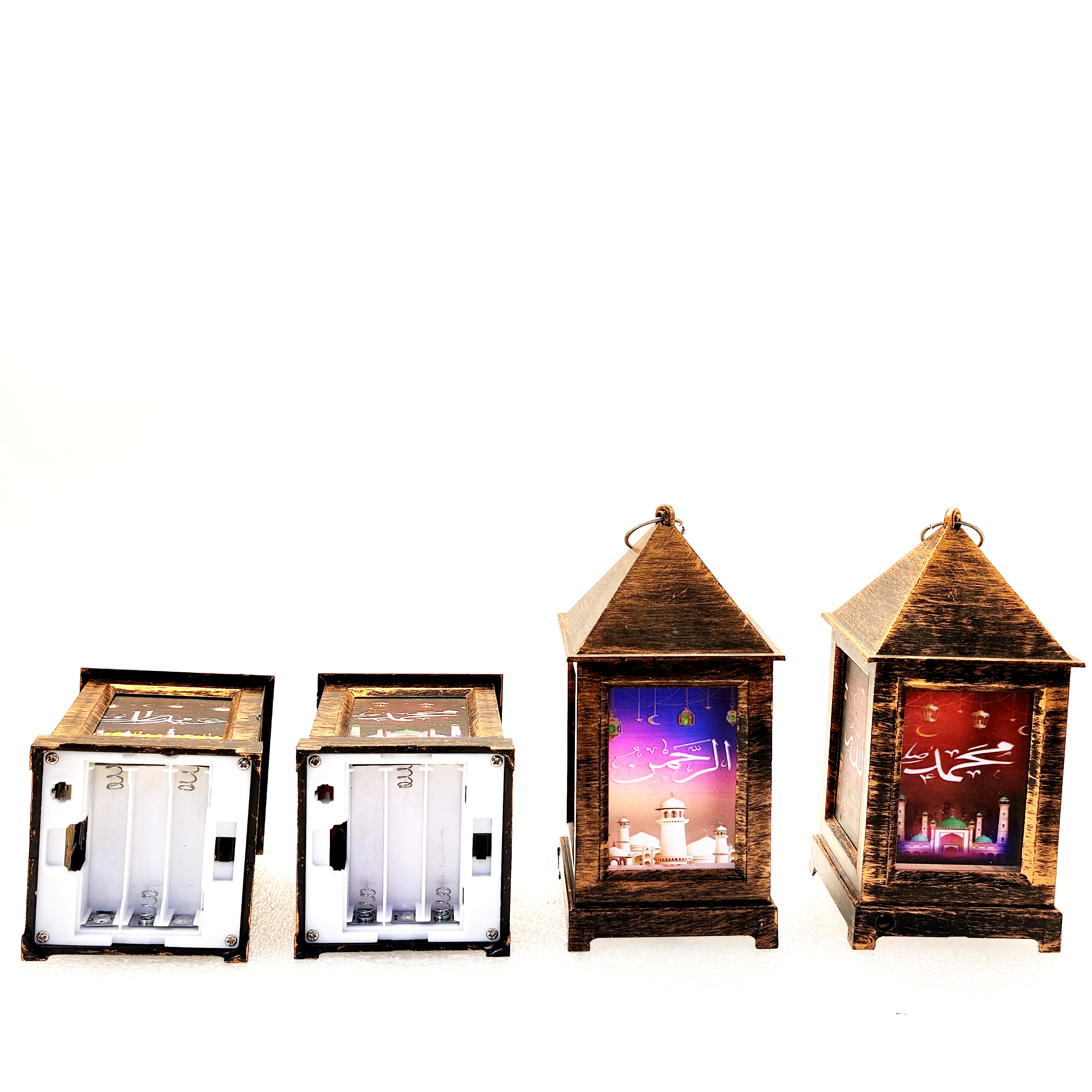 Middle East festival gifts in the wind lamp printing LED warm white light decoration