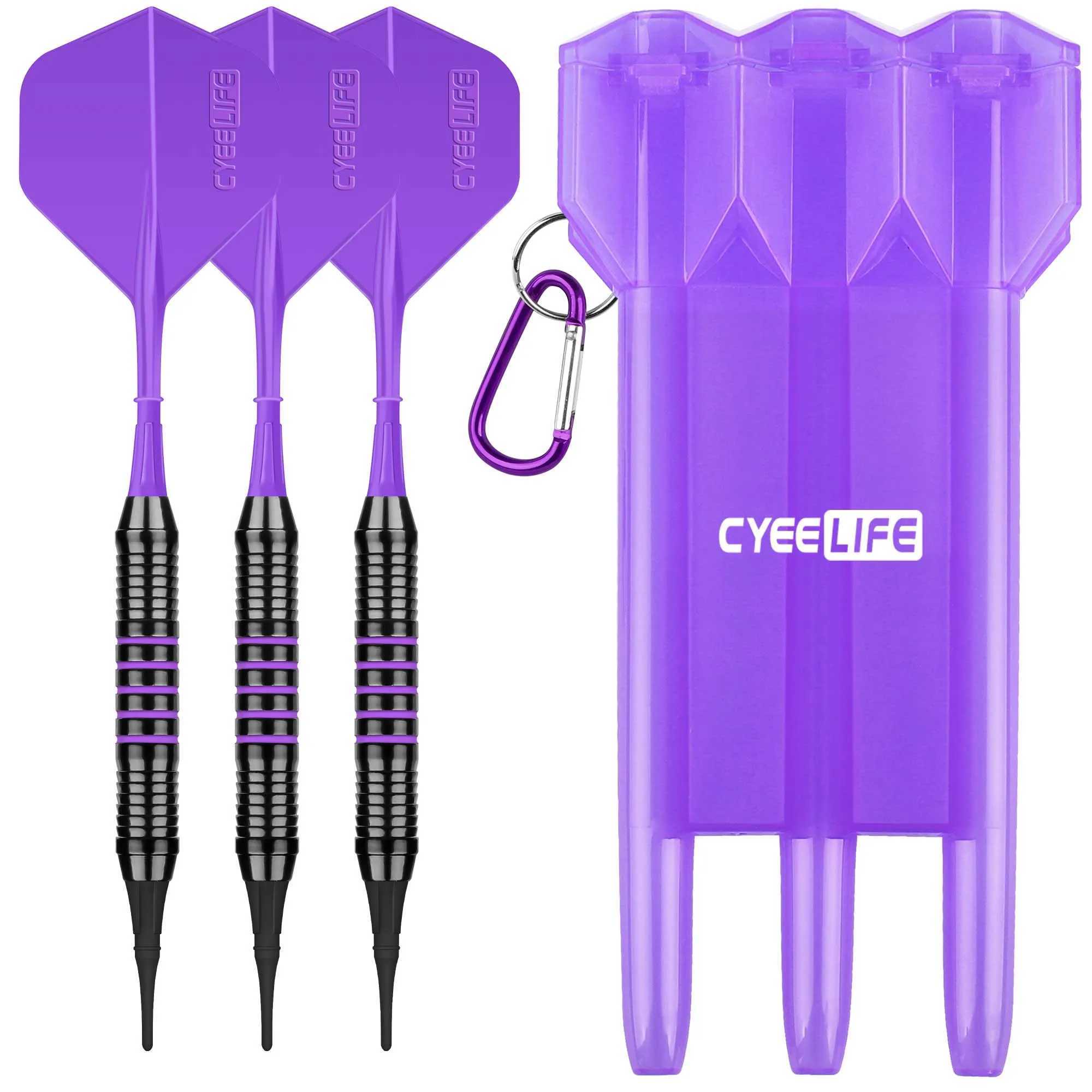 CyeeLife brass soft tip dart 18g with carrying case and additional plastic points for flight professional electronic dart set W240926