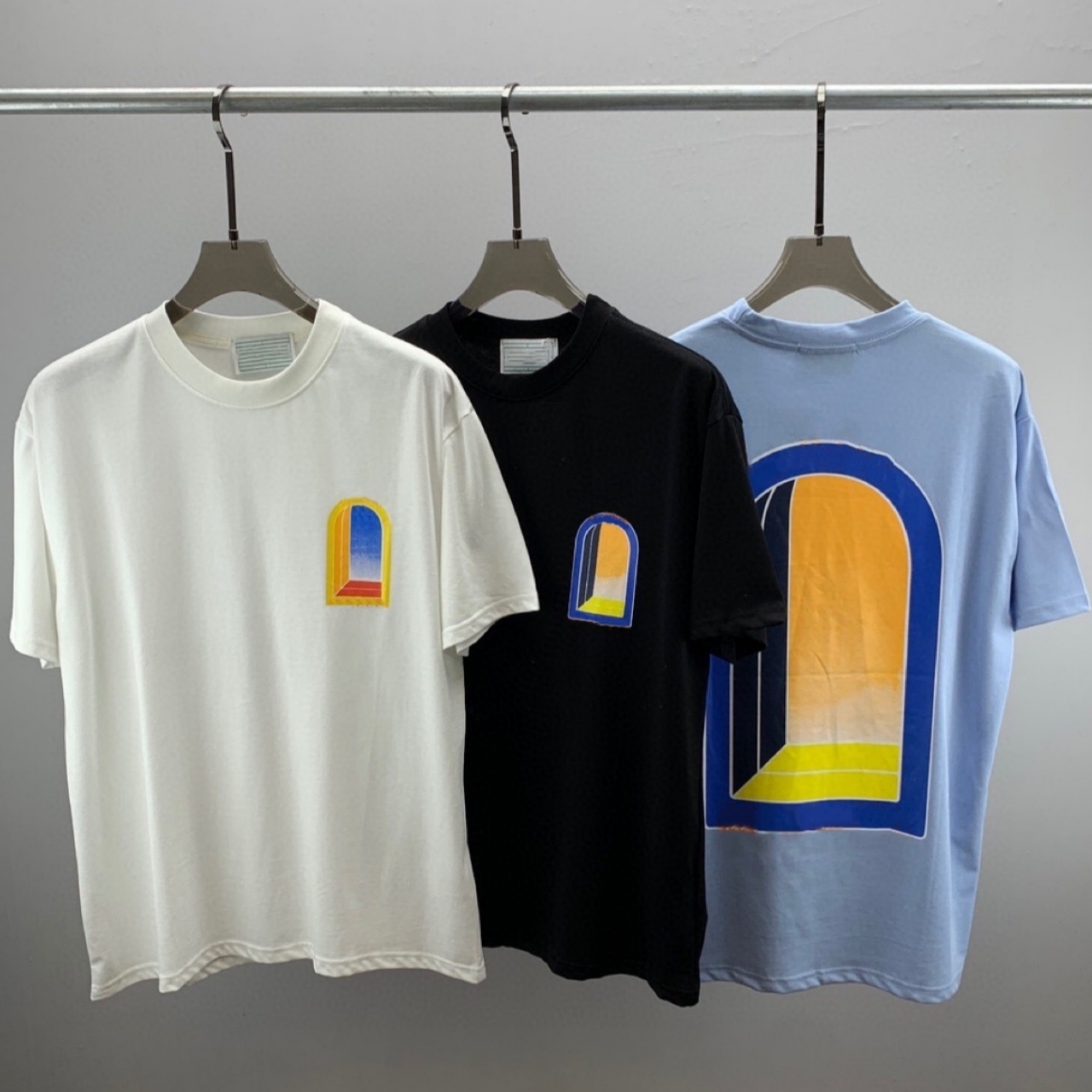 shirts for mens tshirt designer t shirt 240g pure cotton material US size S-XL wholesale 2 pieces discount