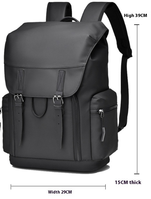 Backpack contrasting color large capacity computer travel bag commuting too designer bag