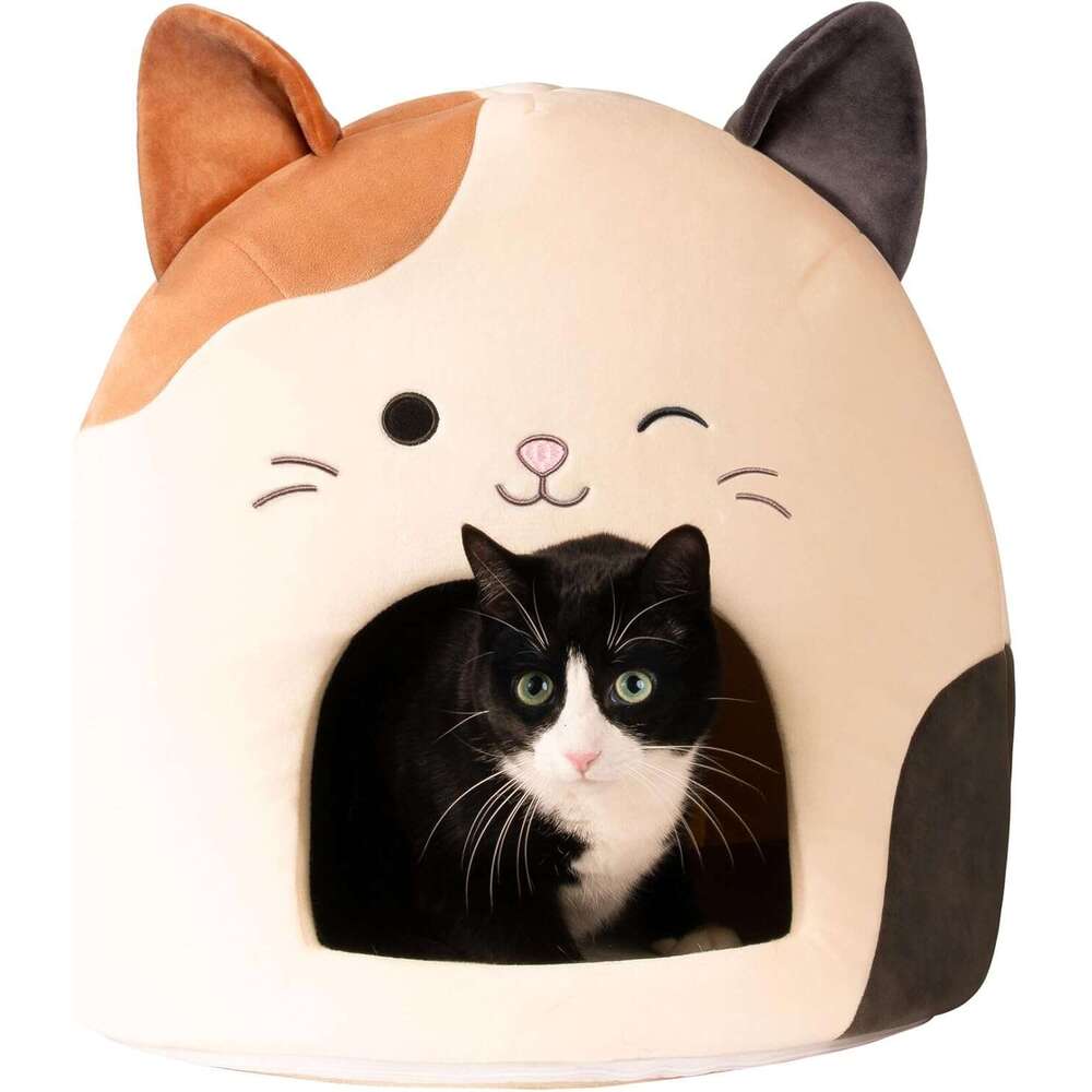 Animal Rescue Donation Squishmallows Original 16 Inch (approximately 40.6 Cm) Cam The Cat Cave - Ultrasoft Official Jazwares Pet Bed Suitable For Dogs