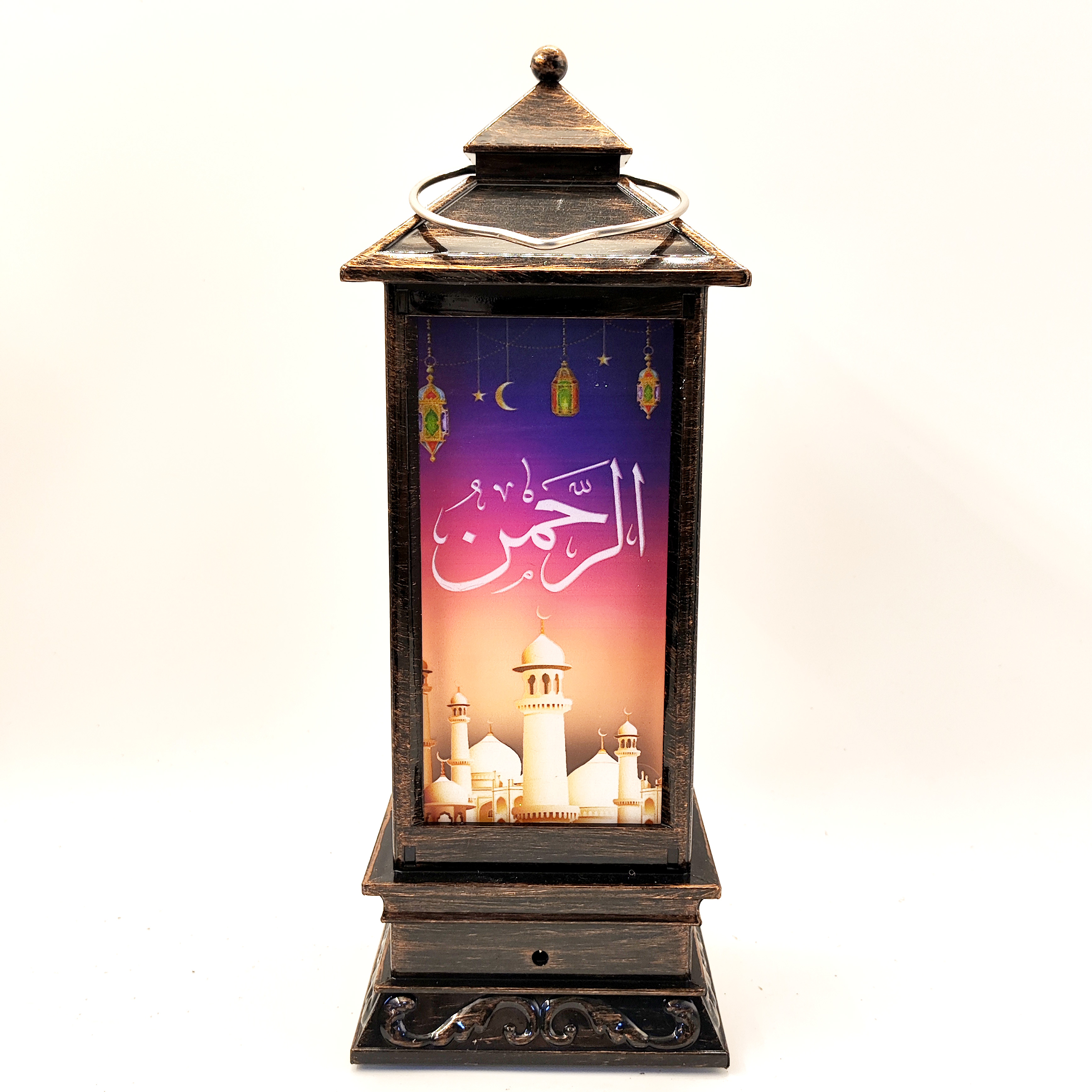 Middle East festival gift generous type wind lamp printing LED warm white light decoration