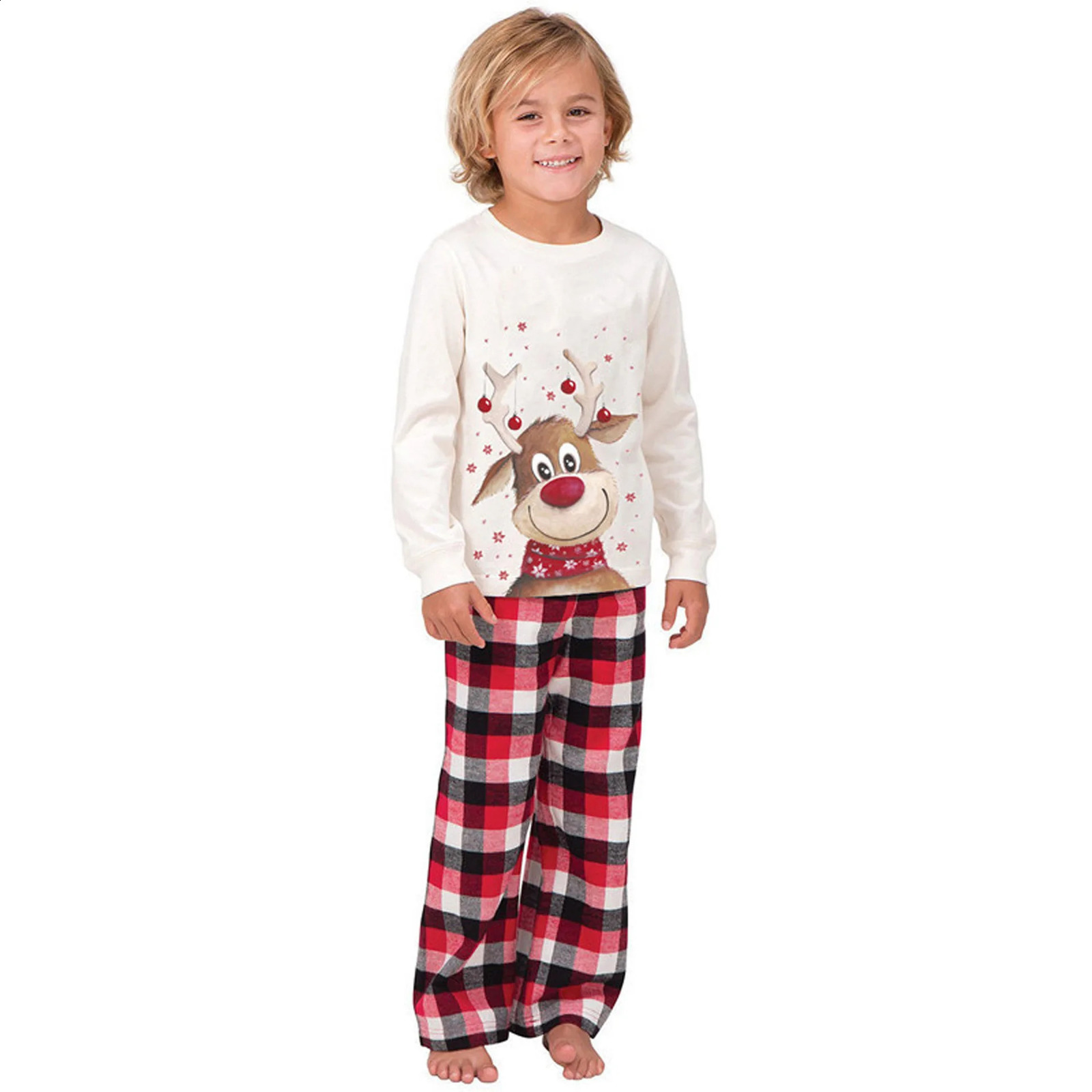Family Matching Clothing Christmas Pajamas Mother and Child Baby Pajama Set Daughter Father Son 240926