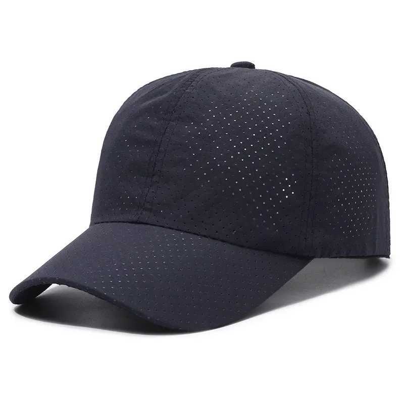 Women Men Mesh Baseball Cap Snapback Outdoor Breathable Golf Fishing Hats Quick Dry Waterproof Sport Sunscreen Summer Ventilate M240926